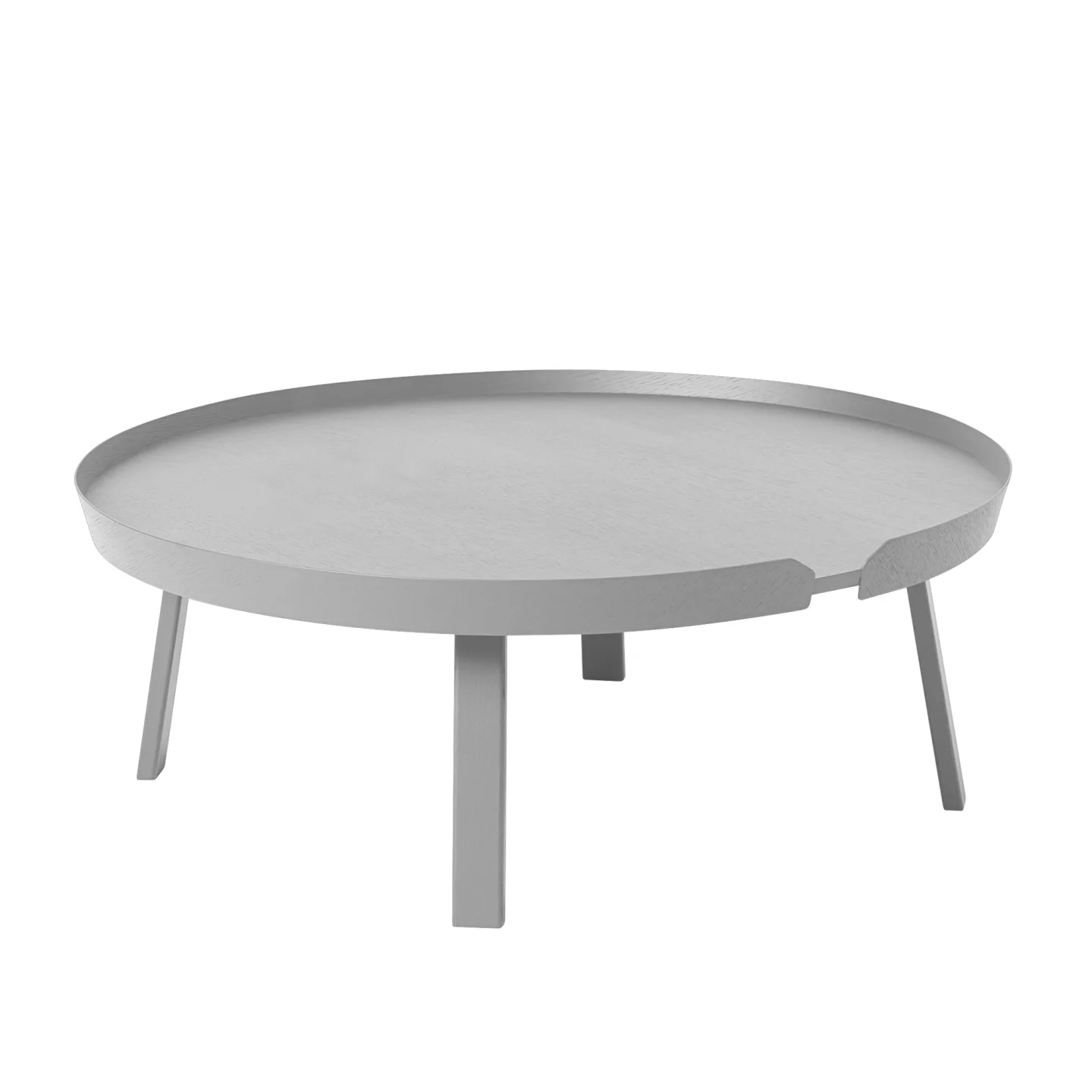 Muuto - Around XL Grey - Soffbord - Thomas Bentzen - Grå - Trä