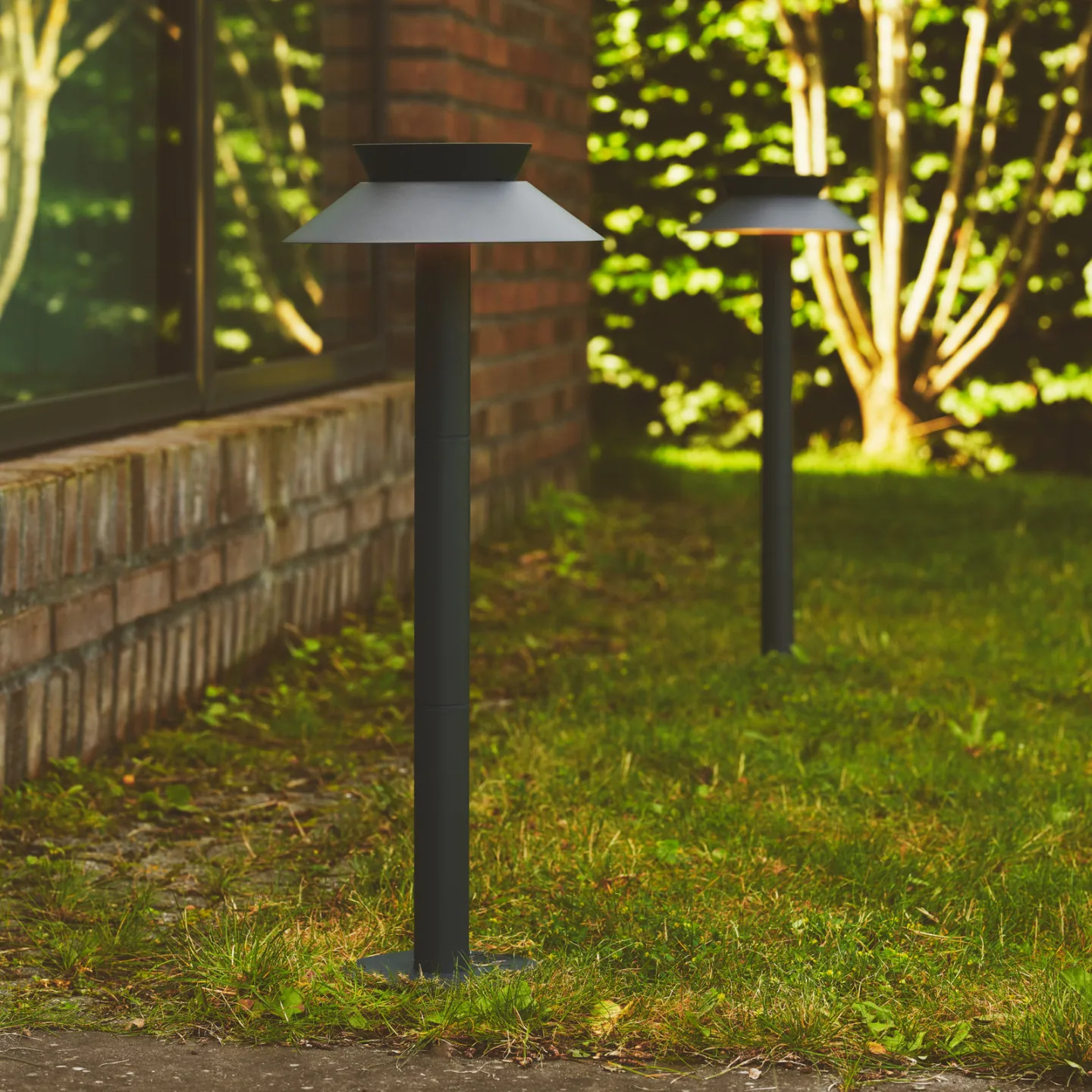 Justina Solar Havelampe Anthracite - Nordlux - Metal - Med én lyskilde
