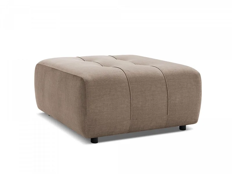 Hocker BOBOCHIC ARSENE 100x100x45cm samt taupe