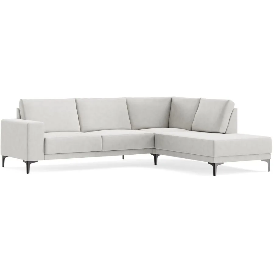 Ecksofa Bivio Rechts BROOKLYN - 4 sand B 263 T 210 cm - Möbel Konfigurator: Traummöbel individuell zusammenstellen