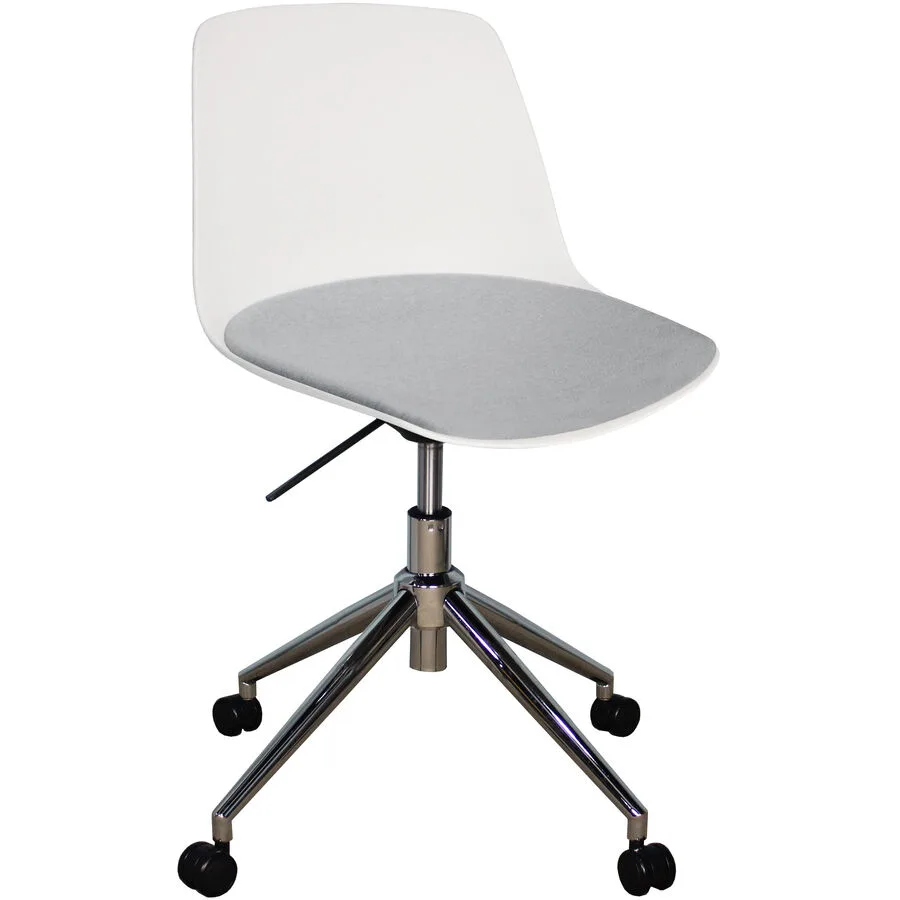 Bürostuhl Livio weiss Polypropylen H 82.5 cm