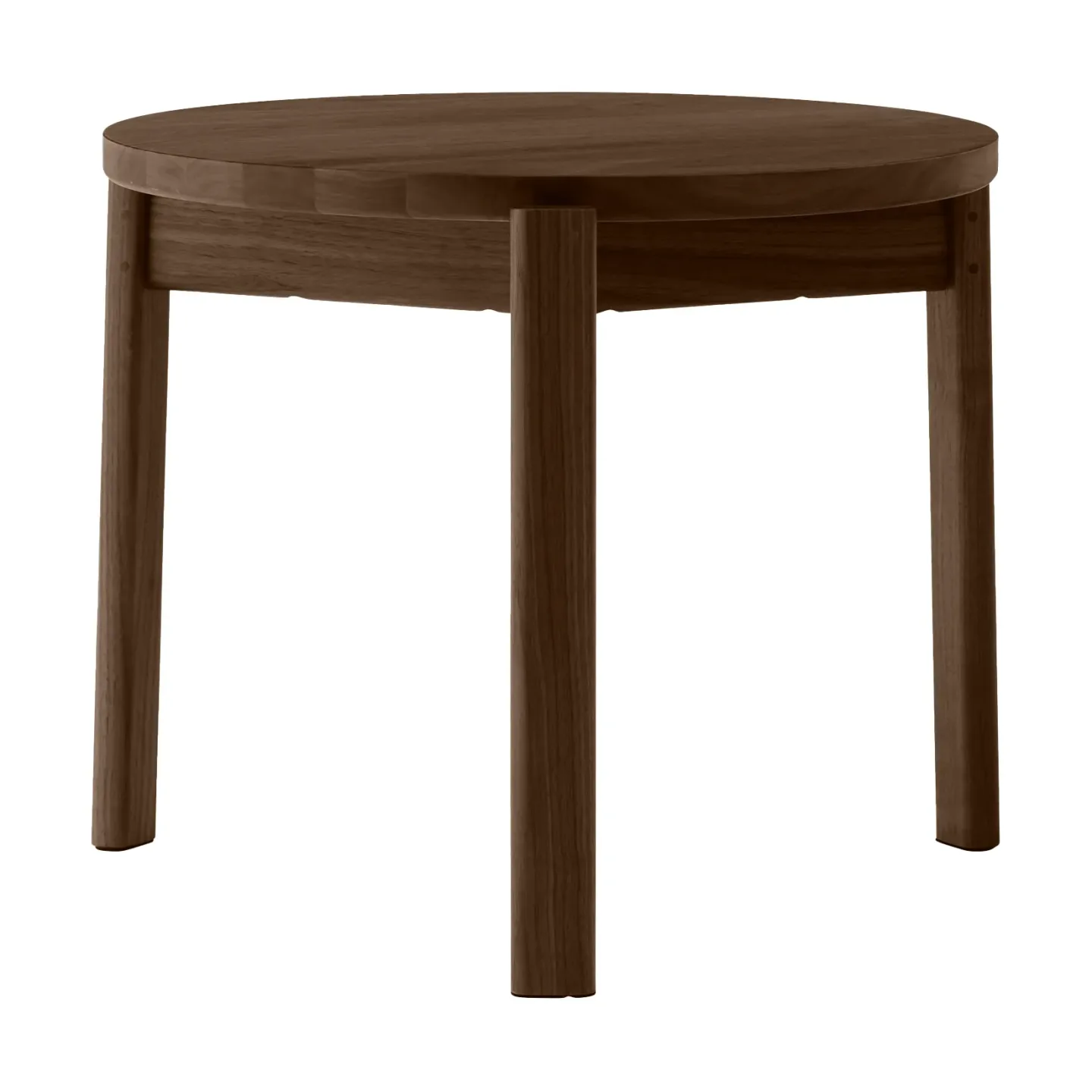 Audo Copenhagen Passage Couchtisch Dunkel gebeizte Eiche, Ø50 cm