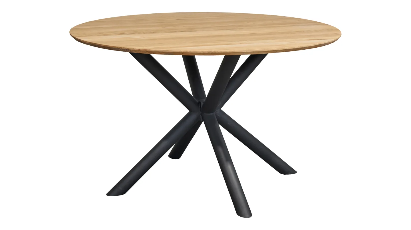 Esstisch Massivholztisch rund Eiche geölt 120 cm - LUND