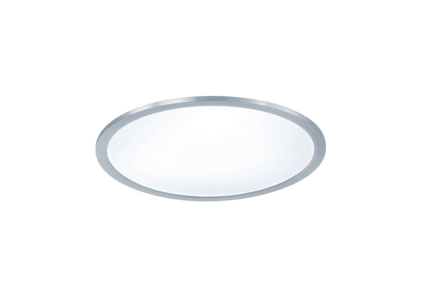 Phoenix LED Plafond 45cm borstad stål - Borstad stål/Vit