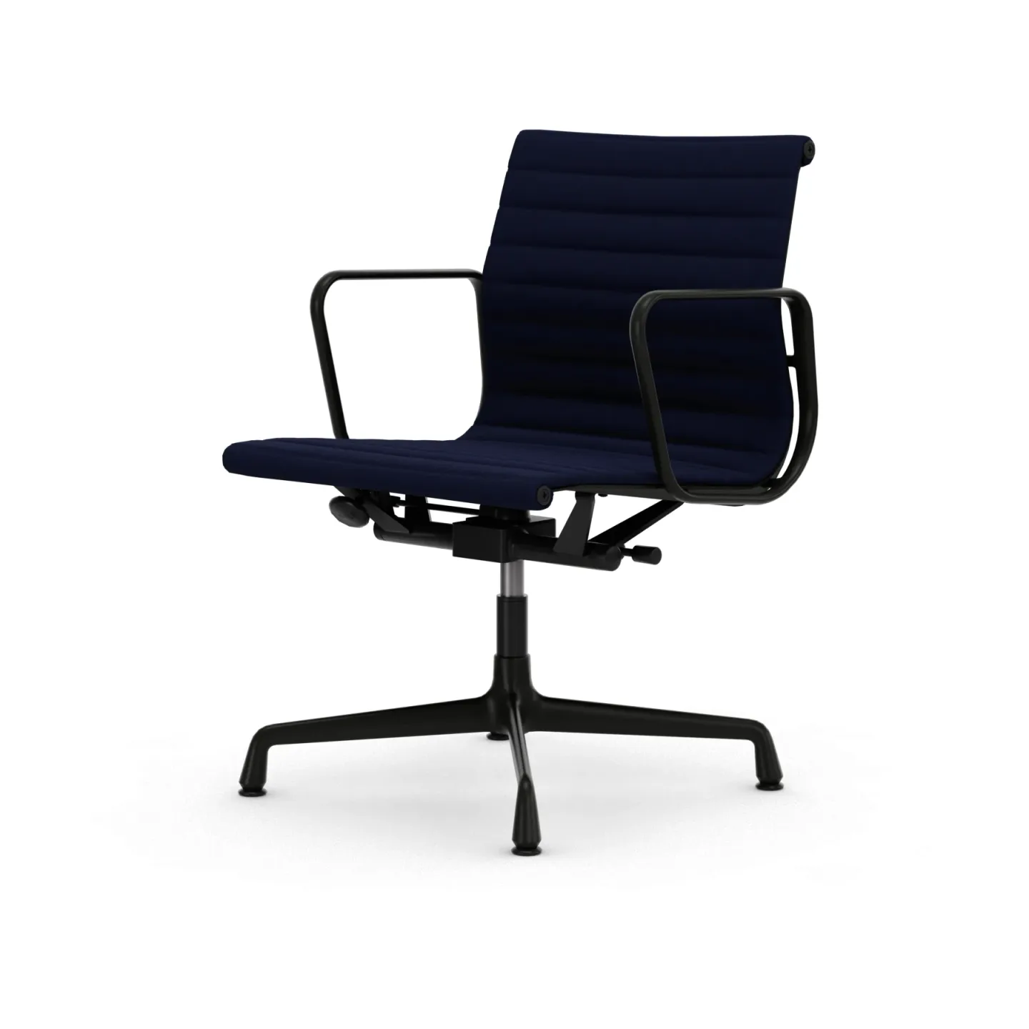 Vitra EA132 Aluminium Chair kontorsstol felt glides 21 dark blue-deep black