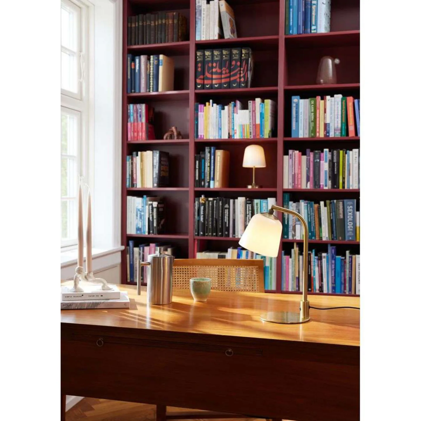 Room 49 Tischleuchte Antique Brass/Opal - Halo Design - Wohnzimmer - Metall