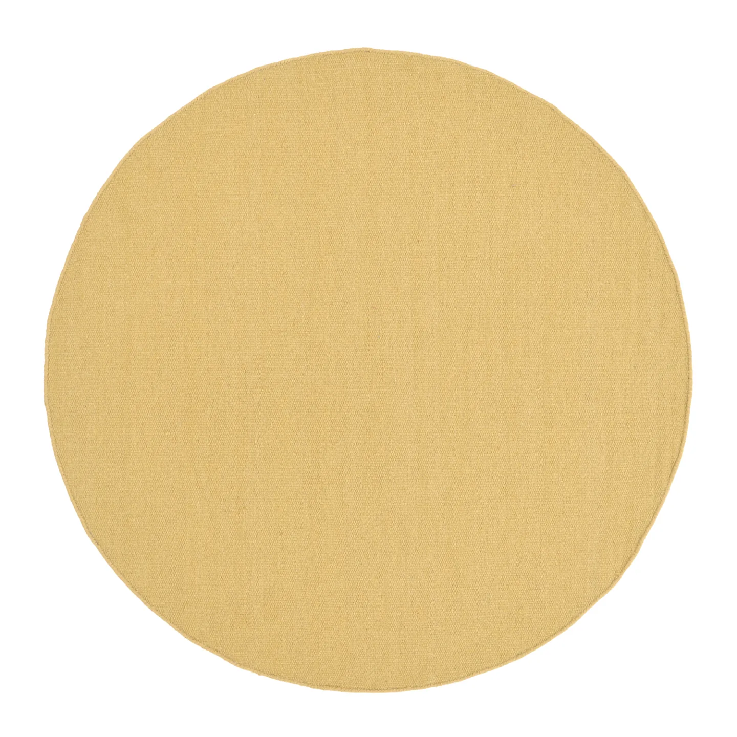 Rundt teppe - Hamilton (mustard) (Størrelse: Ø 200 cm)