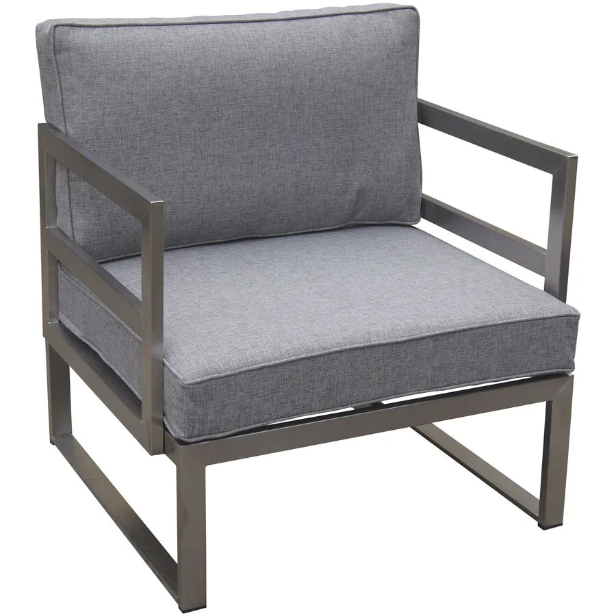Loungesessel Fresea grau Edelstahl T 71 cm