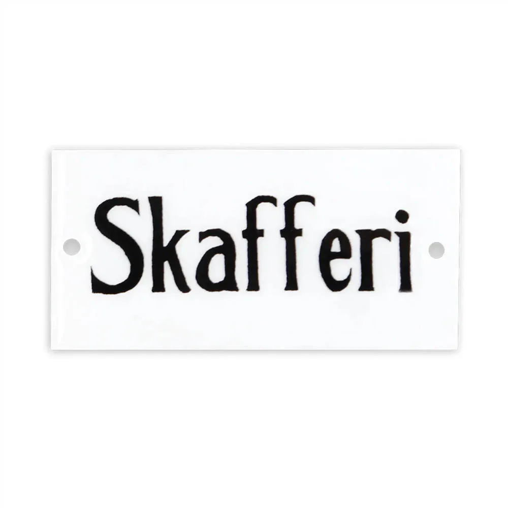 Skylt SKAFFERI 9 x 4,5 cm