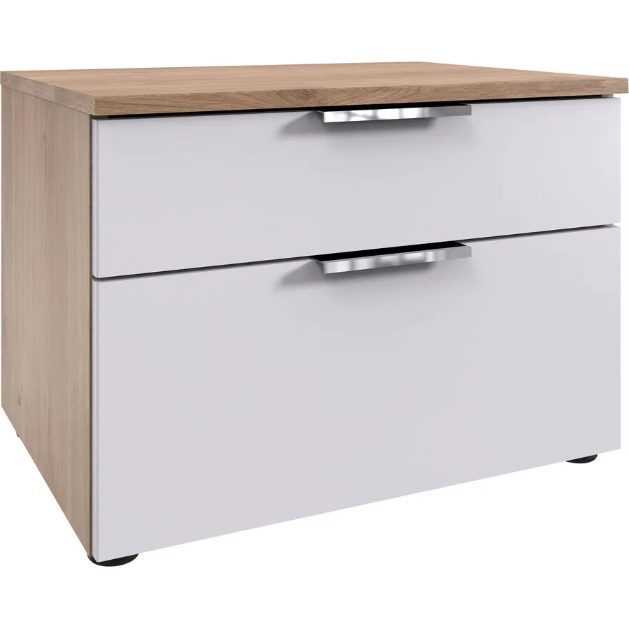Kommode Sanko Plankeneiche/weiss Holzwerkstoff B 54 H 39 cm