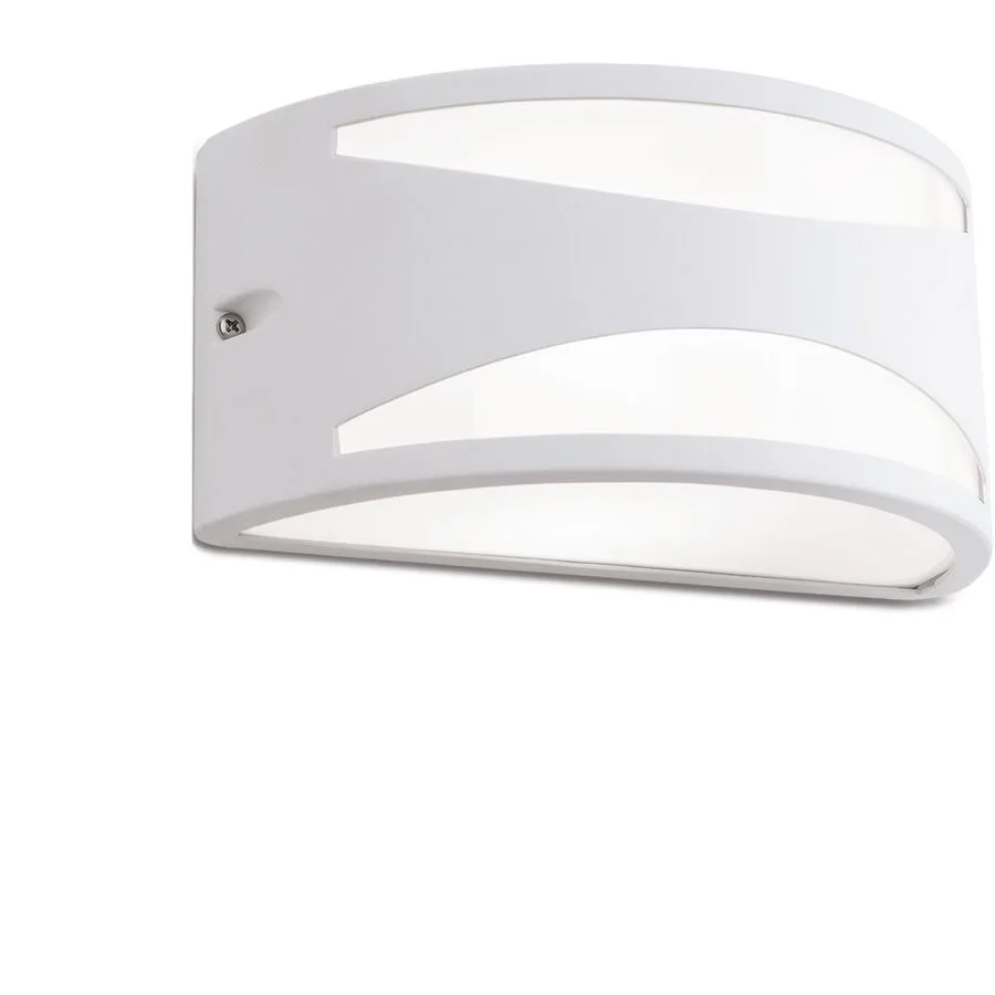 Aussenlampe Shell Weiss Aluminium/Kunststoff 25 cm 12 cm