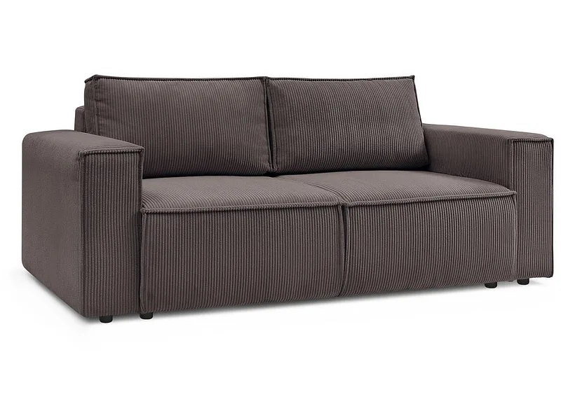 2er Sofa BOBOCHIC NIHAD Cord-Stoff taupe