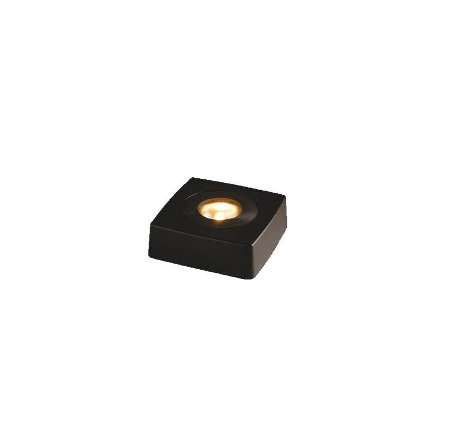 Frilight - Ljusplatta 9x9cm - Bordslampa - Svart