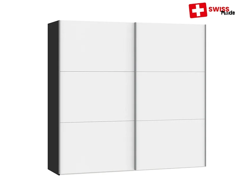 Schwebetürenschrank CASLANO premiumweiss 2 Türen