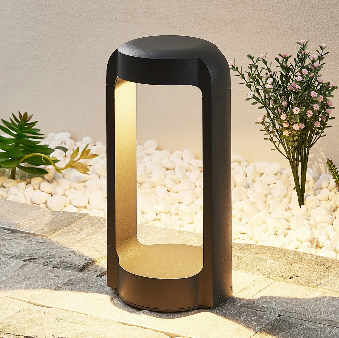 Habsa LED Gartenleuchte H30 Anthracite - Lucande - Terrasse - Modern - Metall - Einflammig