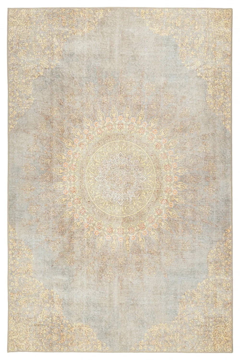 Flachgewebter Teppich - Sandrigo (gold) (Größe: 190 x 280 cm)