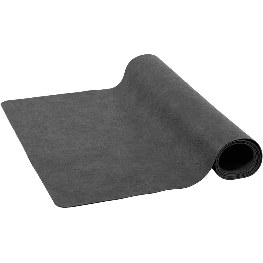 ZICZAC Tischläufer Troja schwarz Kunstleder B 45 cm