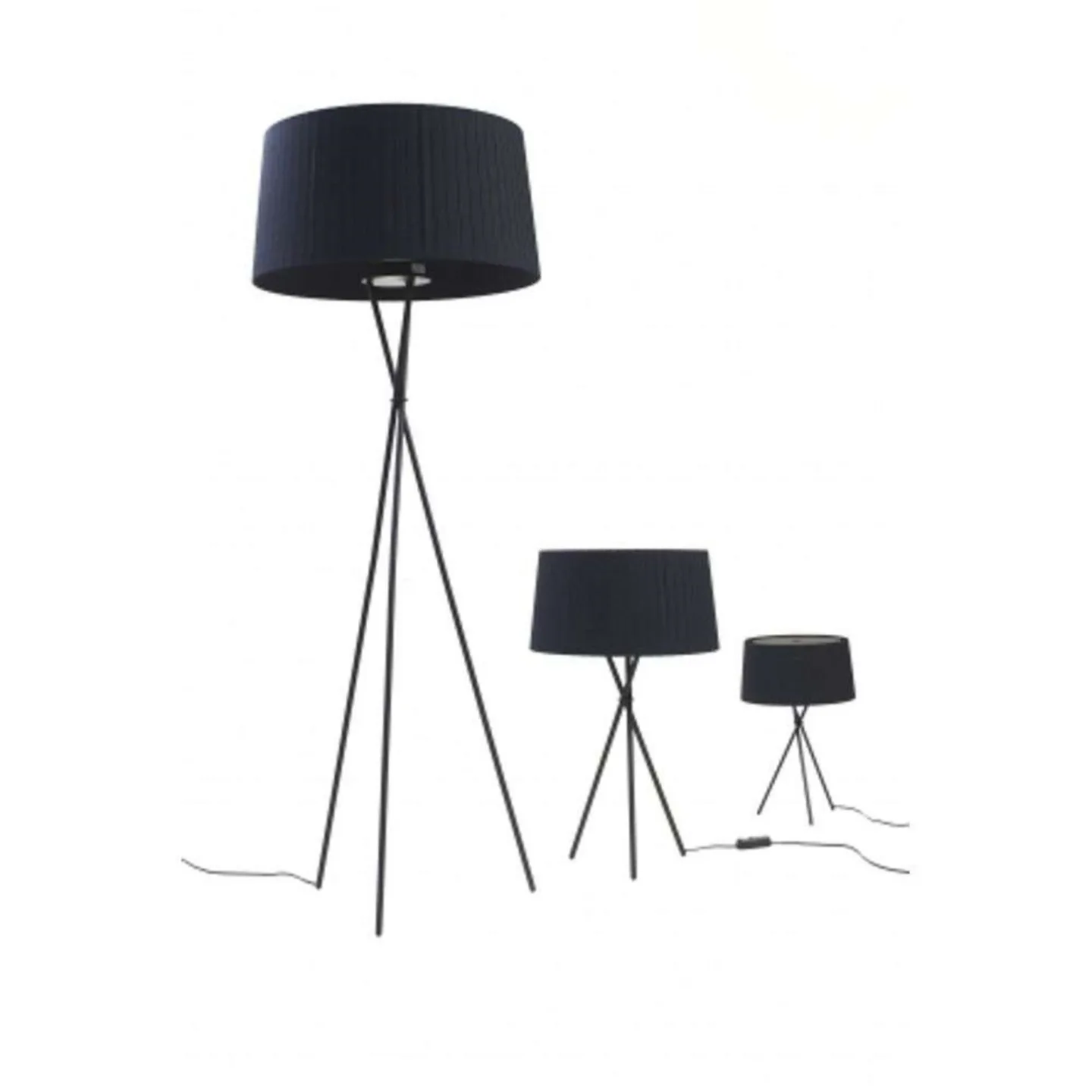 Trípode G5 Gulvlampe Black/Black Ribbon - Santa & Cole - Stue - Metal