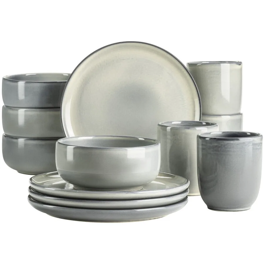 MÄSER Frühstücks-Set Livio Grün Steinzeug