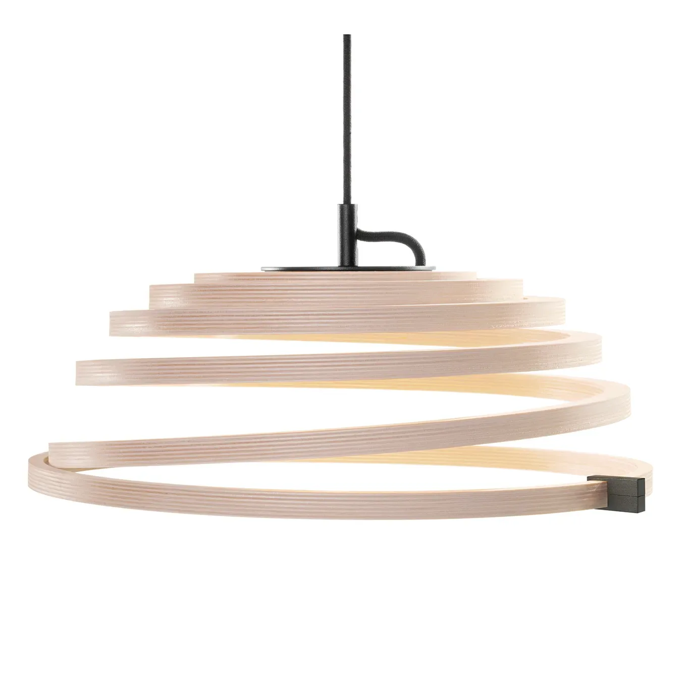 Secto Design Aspiro 8000 taklampa svart sladd Natural birch