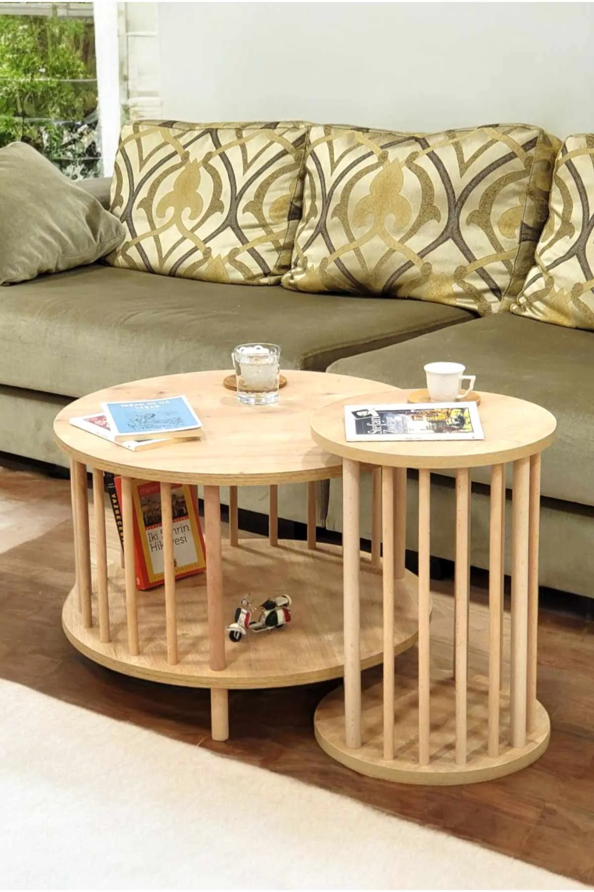 Belvo Soffbordsset 60x43 cm - Sapphire Oak