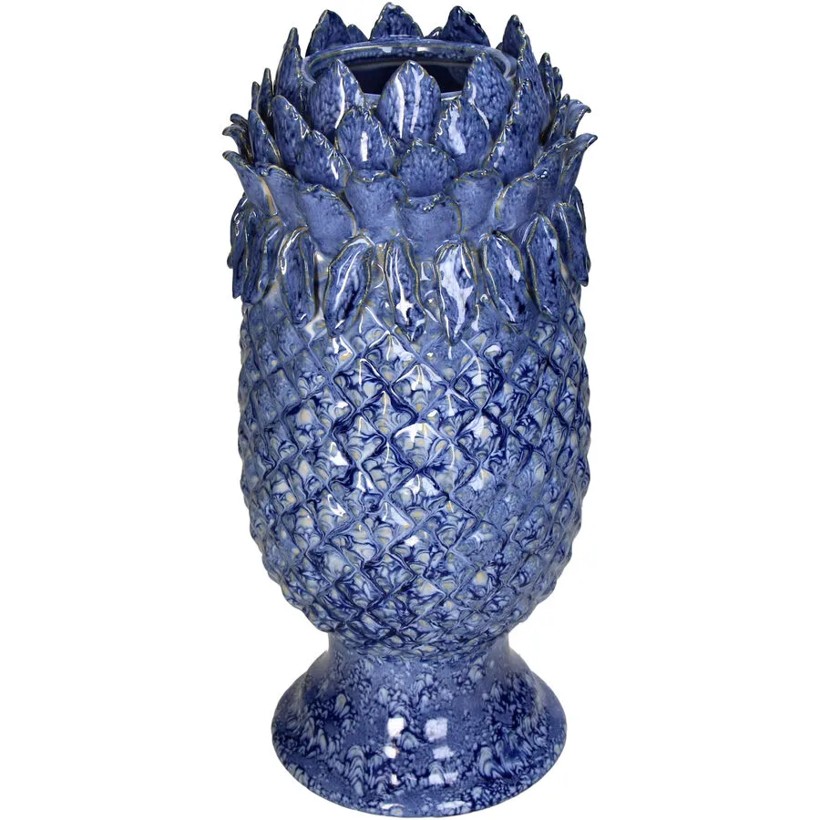 Vase Myko Blau Steingut 33.5 cm