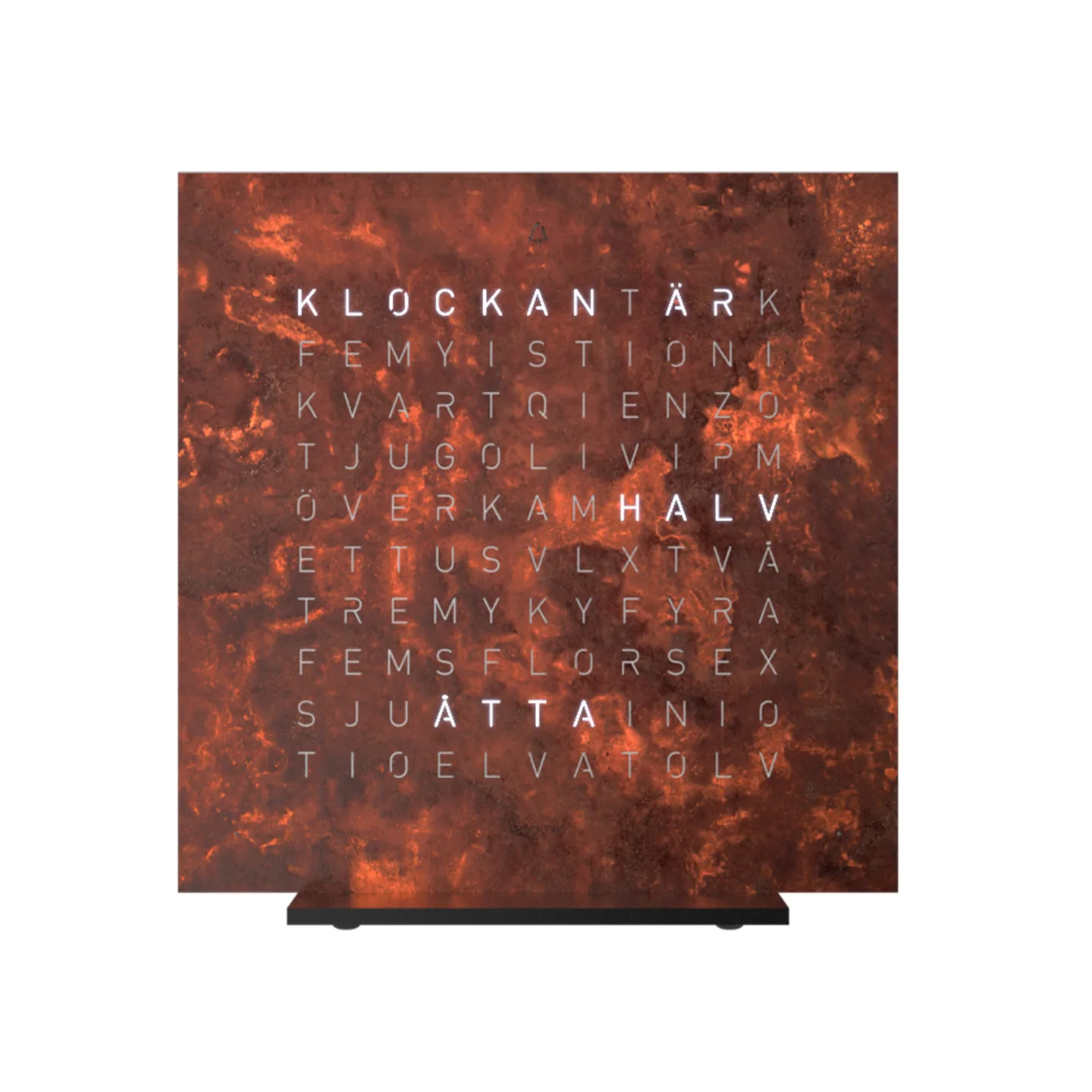 Qlocktwo - Qlocktwo Earth 13,5 Creator's Edition – Rust, SE - Klockor - Biegert & Funk - Brun