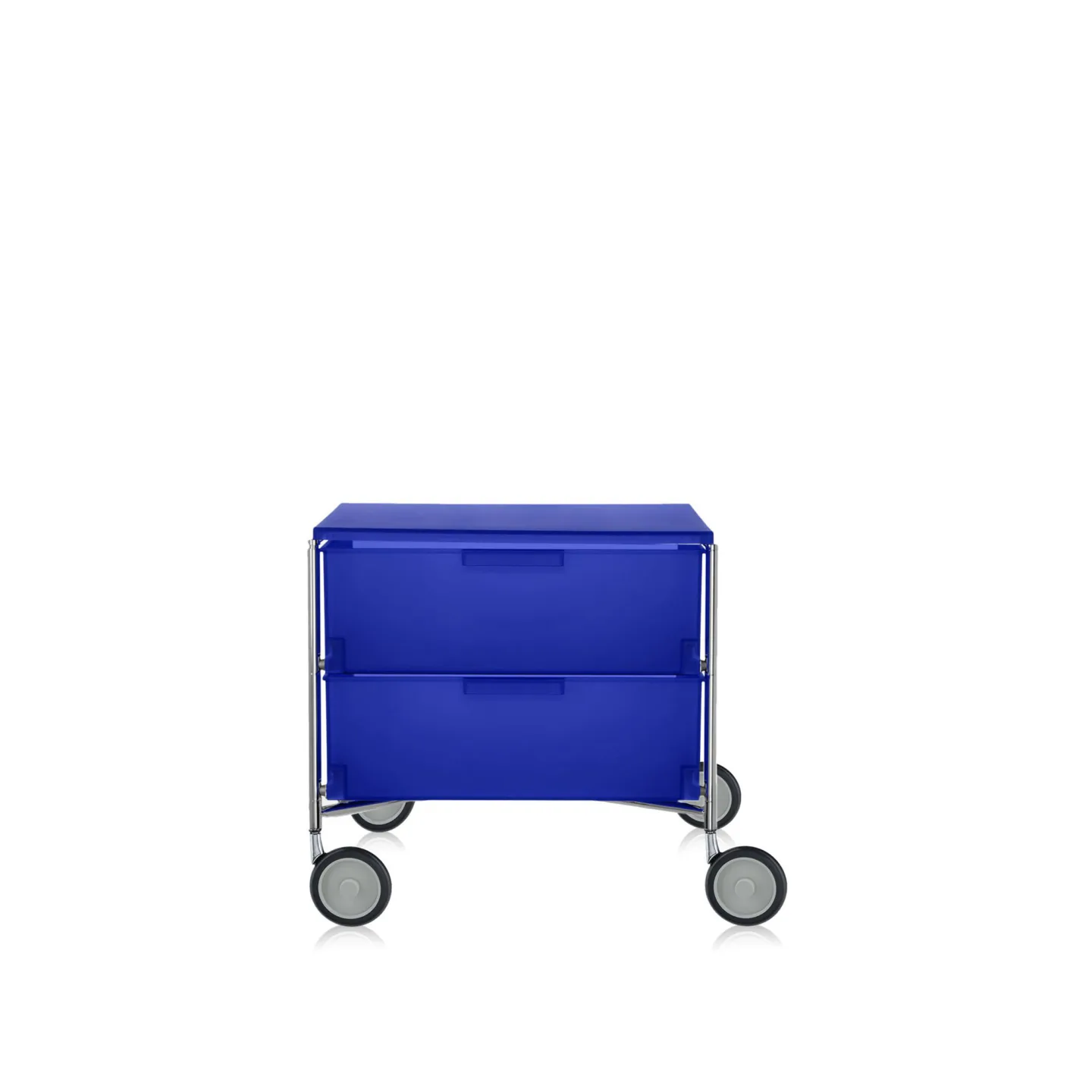 Kartell - Mobil 2 Drawers with Wheels Cobalt Blue - Hurtsar - Atonio Citterio,Oliver Löw - Blå - Metall/Plast