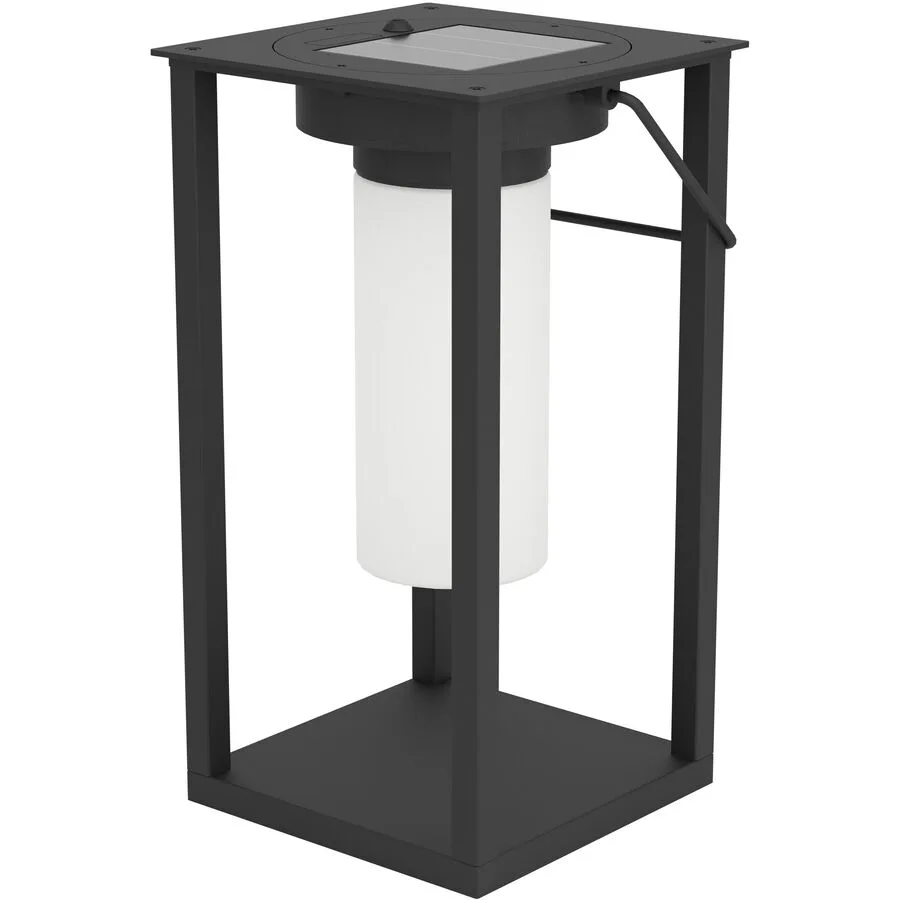 Eglo Solaraussenlampe Usigni Schwarz Kunststoff 15 cm 28 cm - Lichtfarbe: Helles Neutralweiss