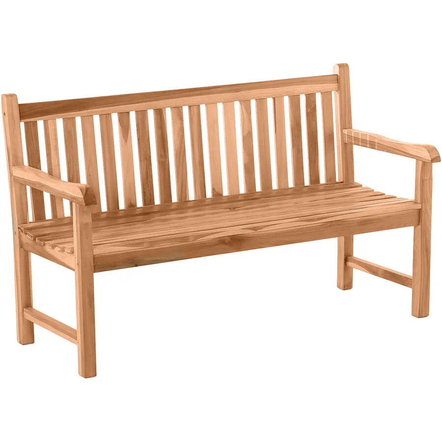 Gartenbank Veit braun Teak B 150 T 63 H 92 cm