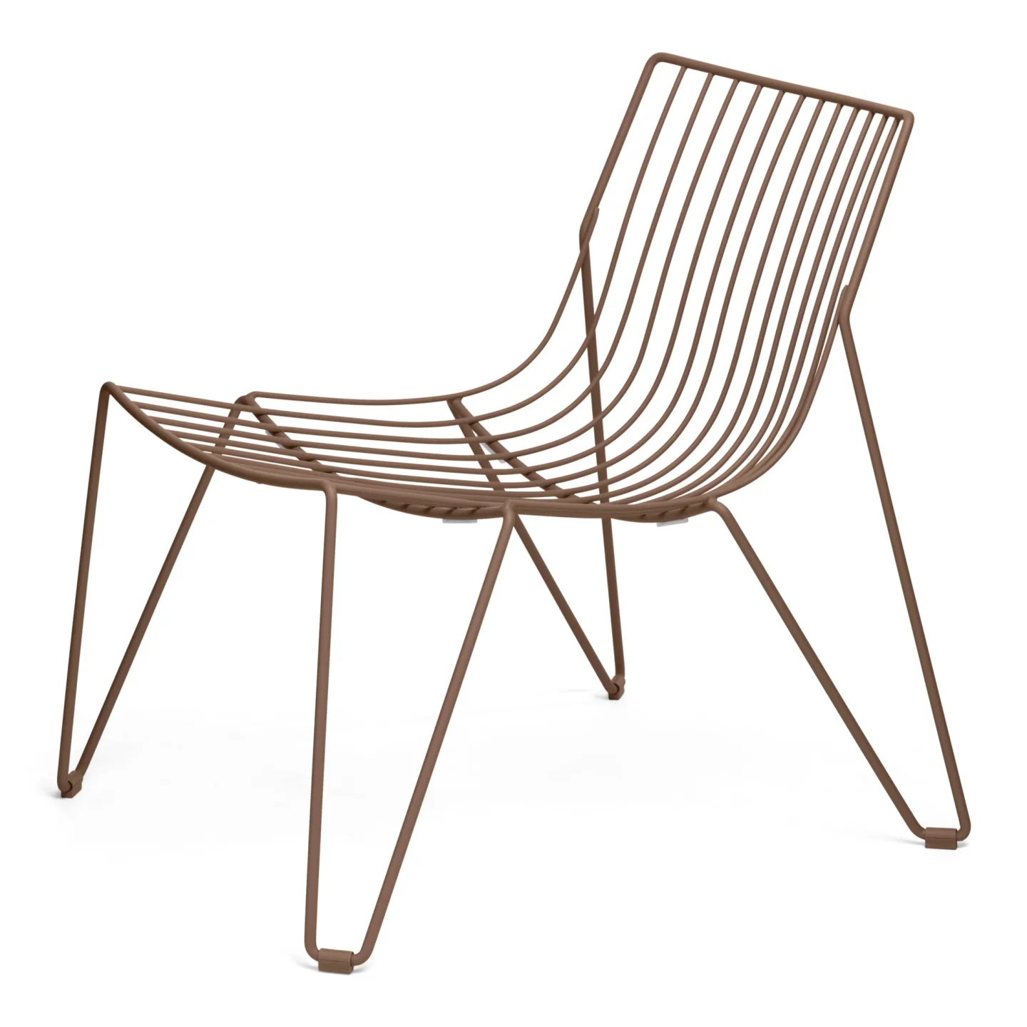 Massproductions - Tio Easy Chair, Pale Brown - Fåtöljer utomhus - Chris Martin - Brun - Metall