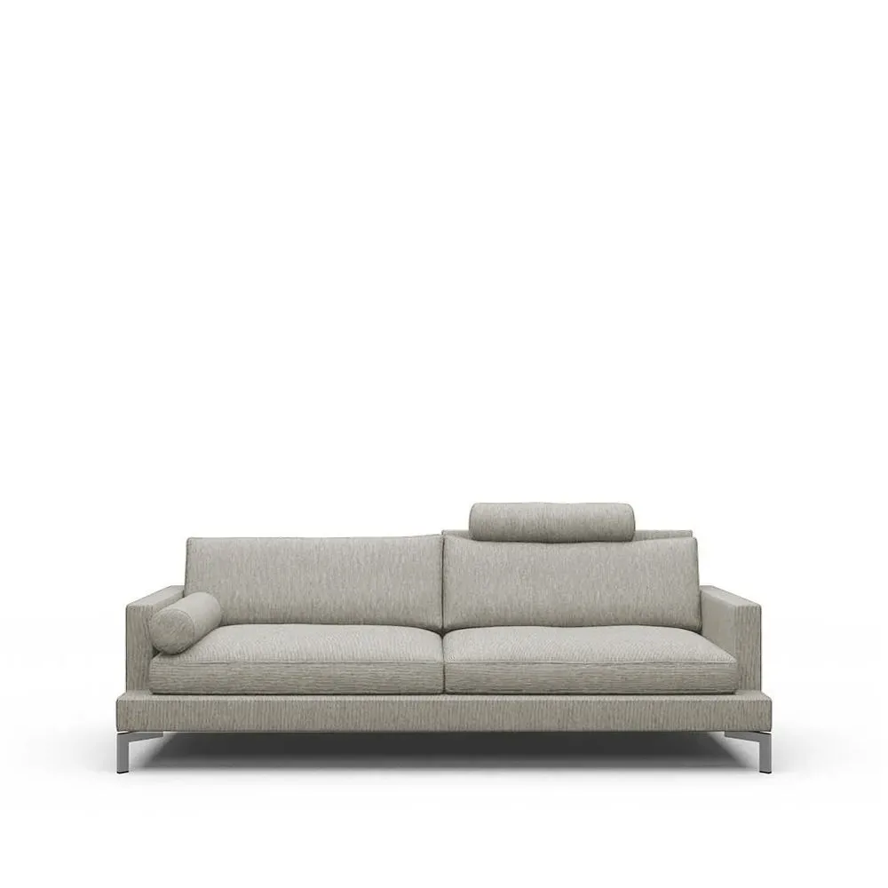 Eilersen Great lift 3-sitziges Sofa Stoff Tangent 37 Beige, Chrombeine