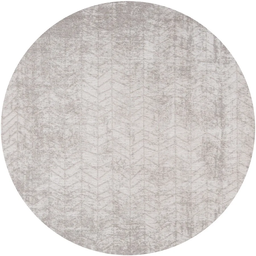 Teppich Jacob's Ladder weiss Polyester 140 x 140 cm