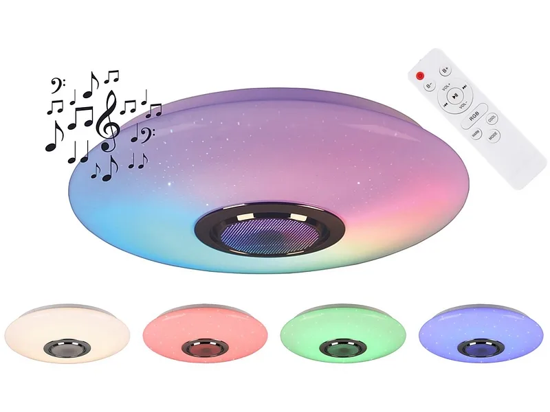 Deckenlampe LED MUSICA variable Intensität 41cm 18W mehrfarbig