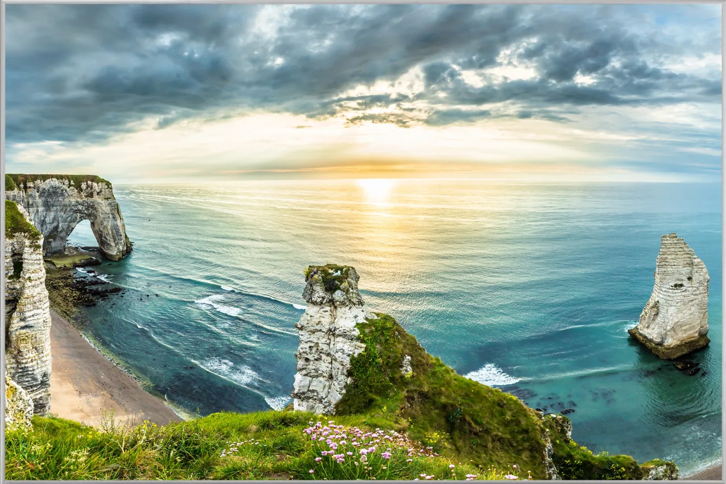 image LAND Bild mit Rahmen Küste Bei Etretat | Schubiger Möbel