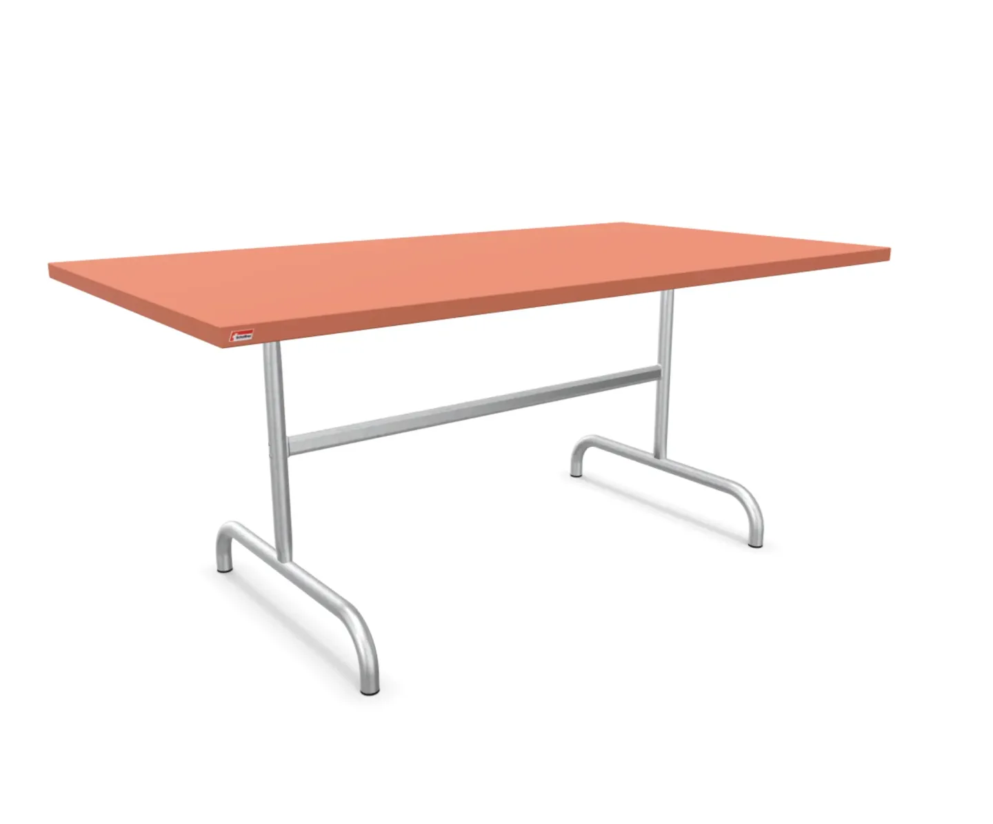 Schaffner Metall-Tisch Säntis Feuerverzinkt Braun | Schubiger Möbel