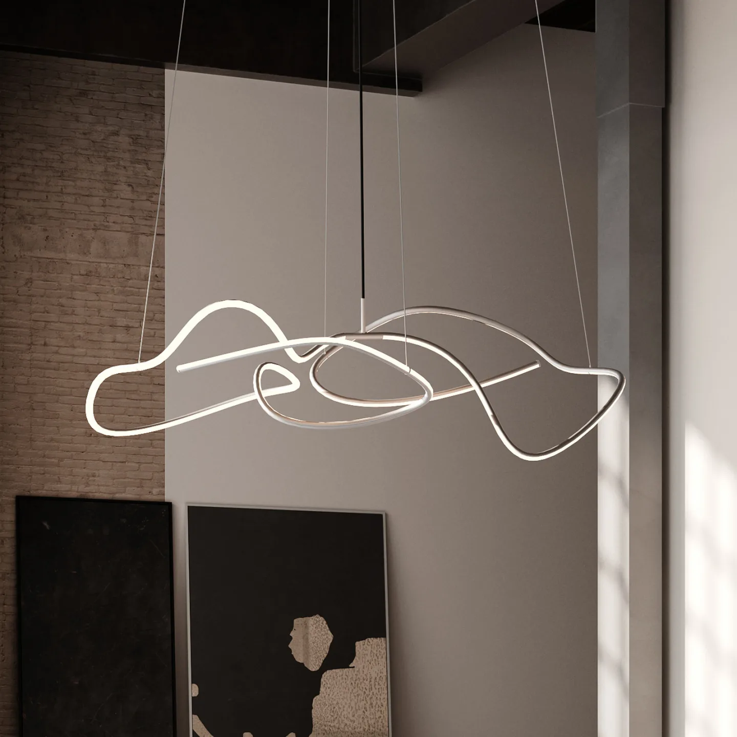 Ghost LED-hængelampe, 155 cm, krom - 101 Copenhagen - Stue - Design - Aluminium - Med én lyskilde