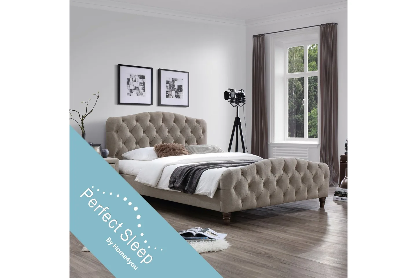 Säng SANDRA med madrass HARMONY DELUX 160x200cm -
