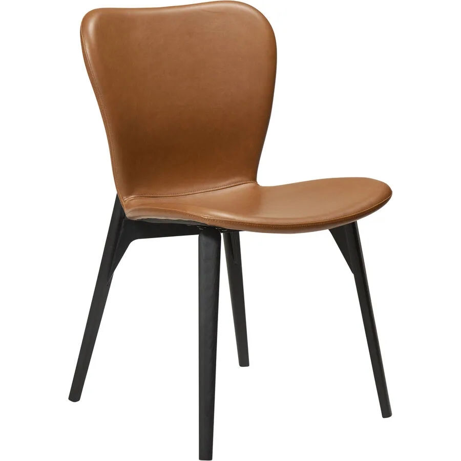 DAN-FORM Stuhl 2er-Set Paragon hellbraun Kunstleder
