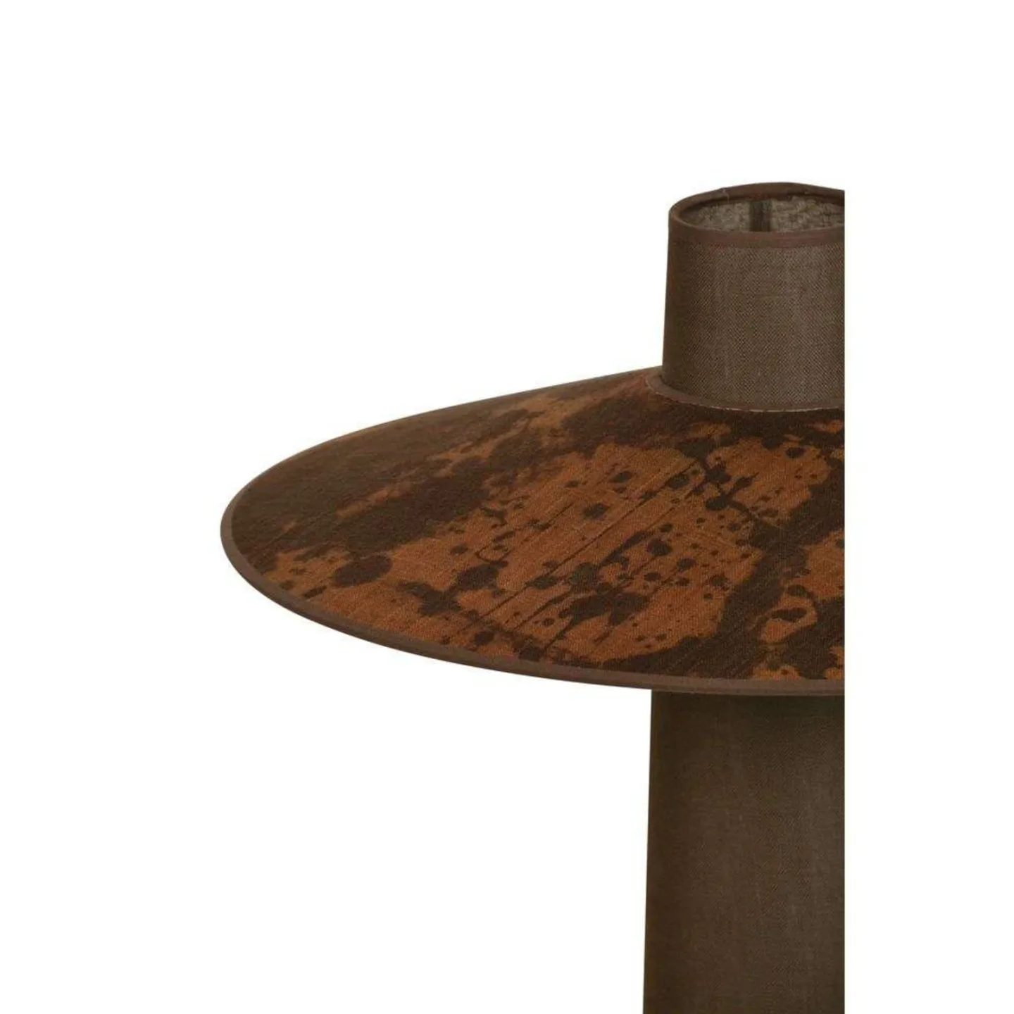 Thésée Tischleuchte, terracota, Höhe 50 cm - Forestier - Wohnzimmer - Boho - Stoff / Textil - Mit Schirm