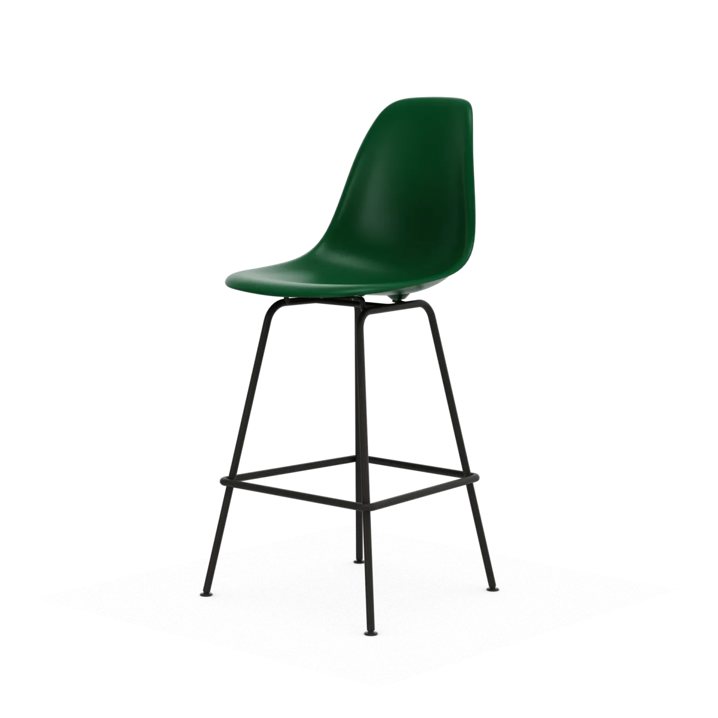 Vitra Eames Plastic Stool RE barpall Medium Emerald green-black