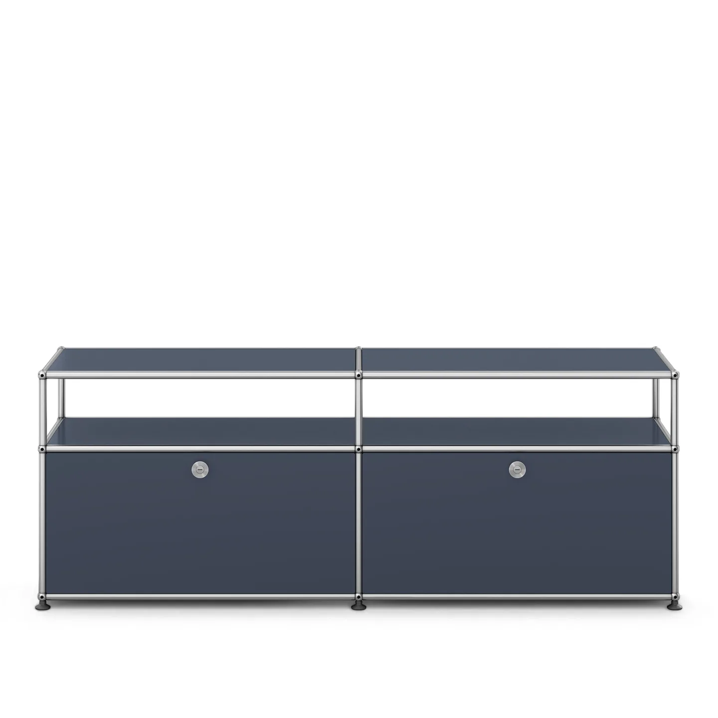 USM - USM Haller Sideboard O2 Anthracite - TV-bänkar - Fritz Haller & Paul Schärer - Grå - Metall
