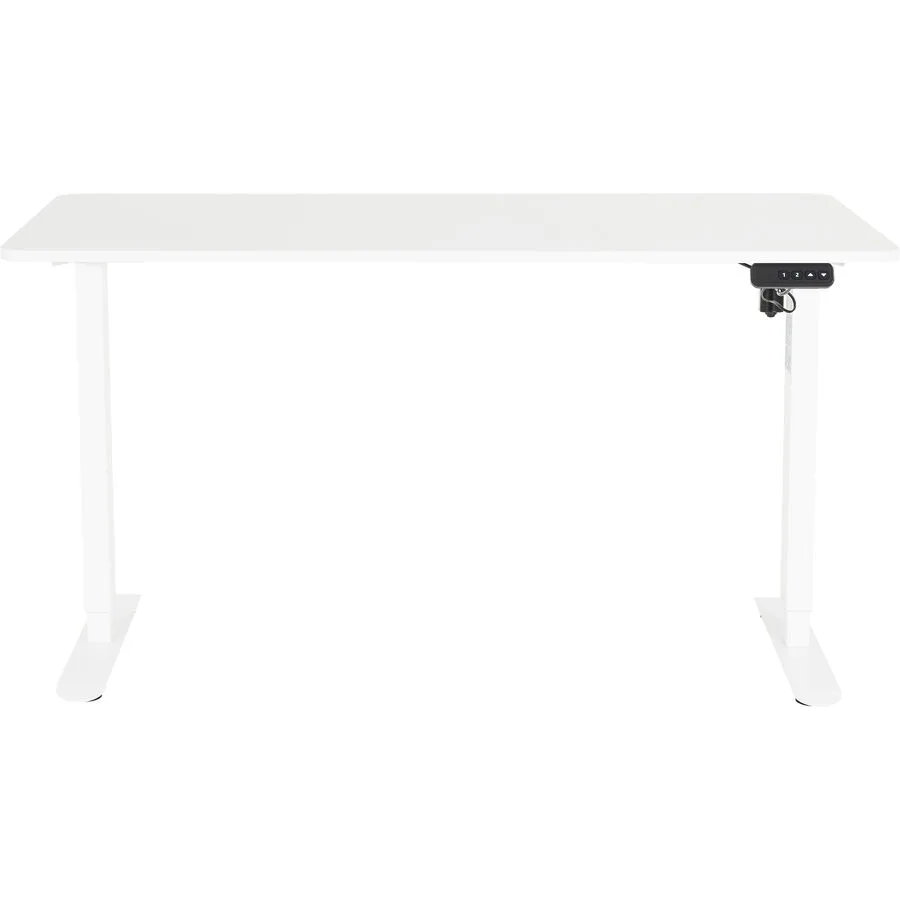 MyDeal Schreibtisch Jazz weiss Melaminbeschichtete Spanplatte Höhenverstellbar B 140 T 70 cm