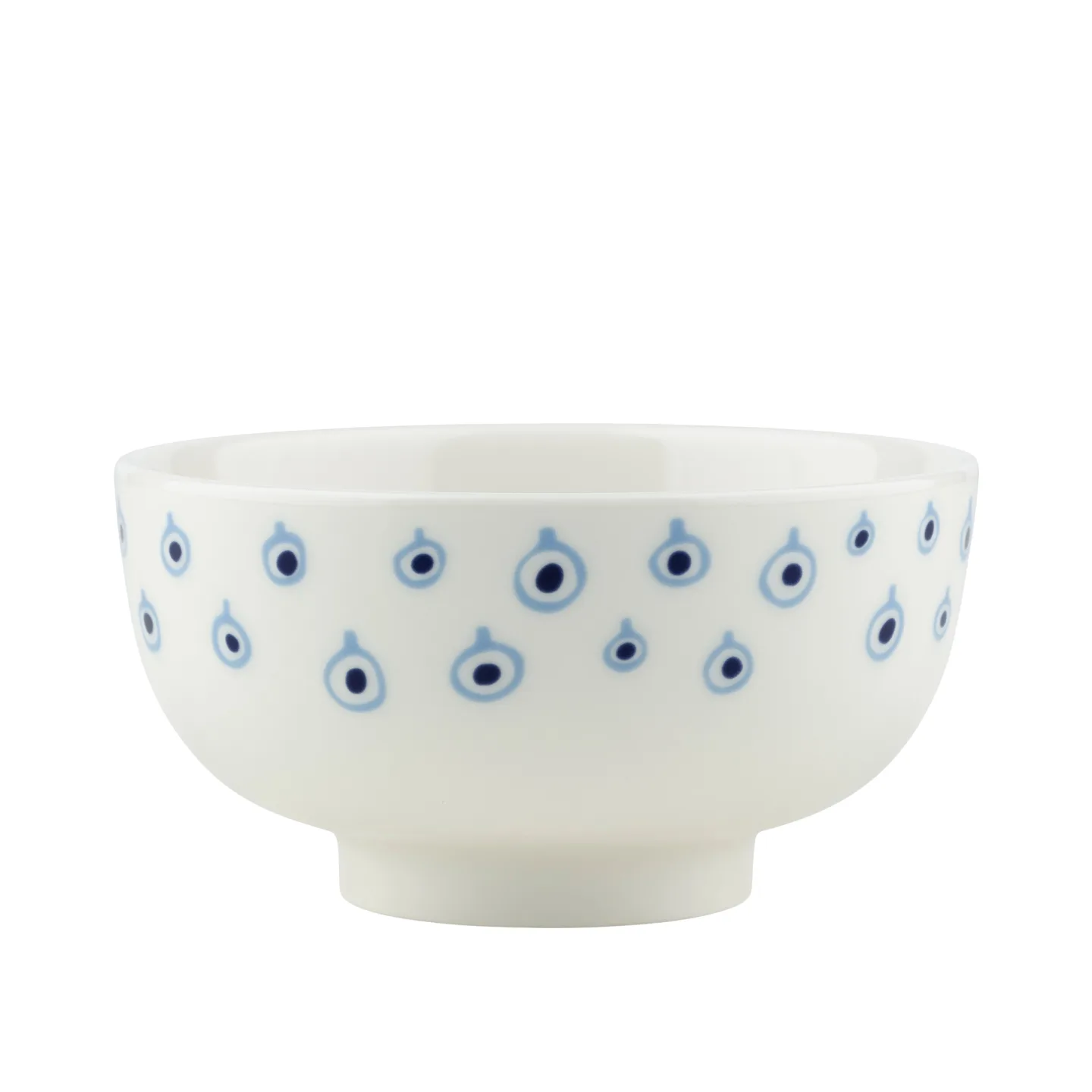 Marimekko - MUSTA TAMMA BOWL 3DL, off white, orange red, lt.blue - Soppskålar - Röd,Vit,Blå