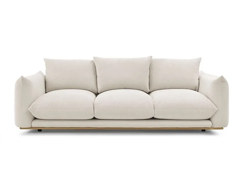 3er Sofa BOBOCHIC ERNEST Stoff beige