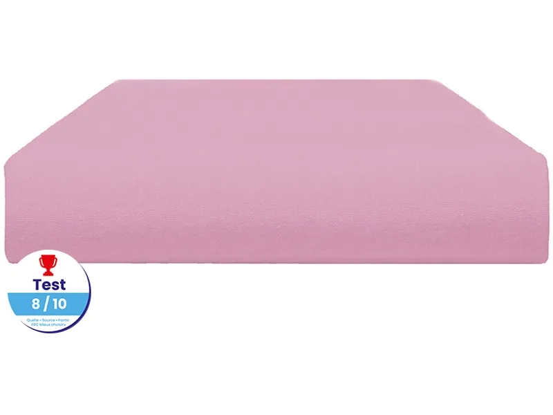 Fixleintuch DH JERSEY PEIGNE 120x200cm rosa