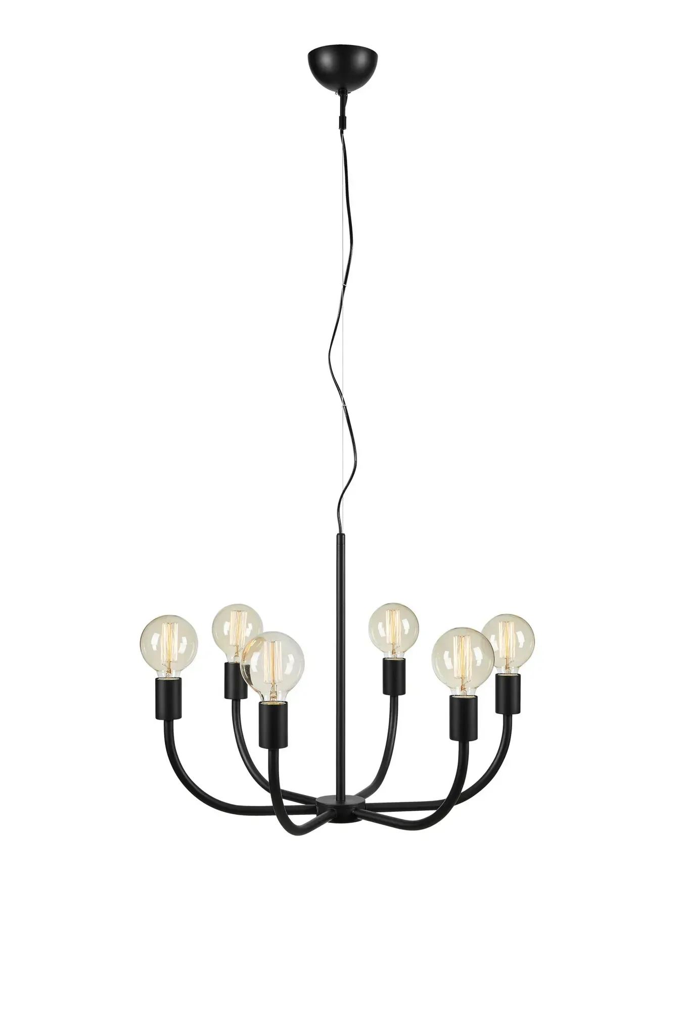 Amistoso Deckenlampe Schwarz 6 Lampen