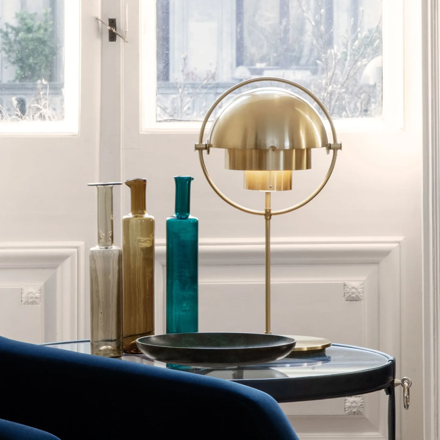 Multi-Lite Bordslampa All Brass - GUBI - Vardagsrum - Design - Metall - Med lampskärm
