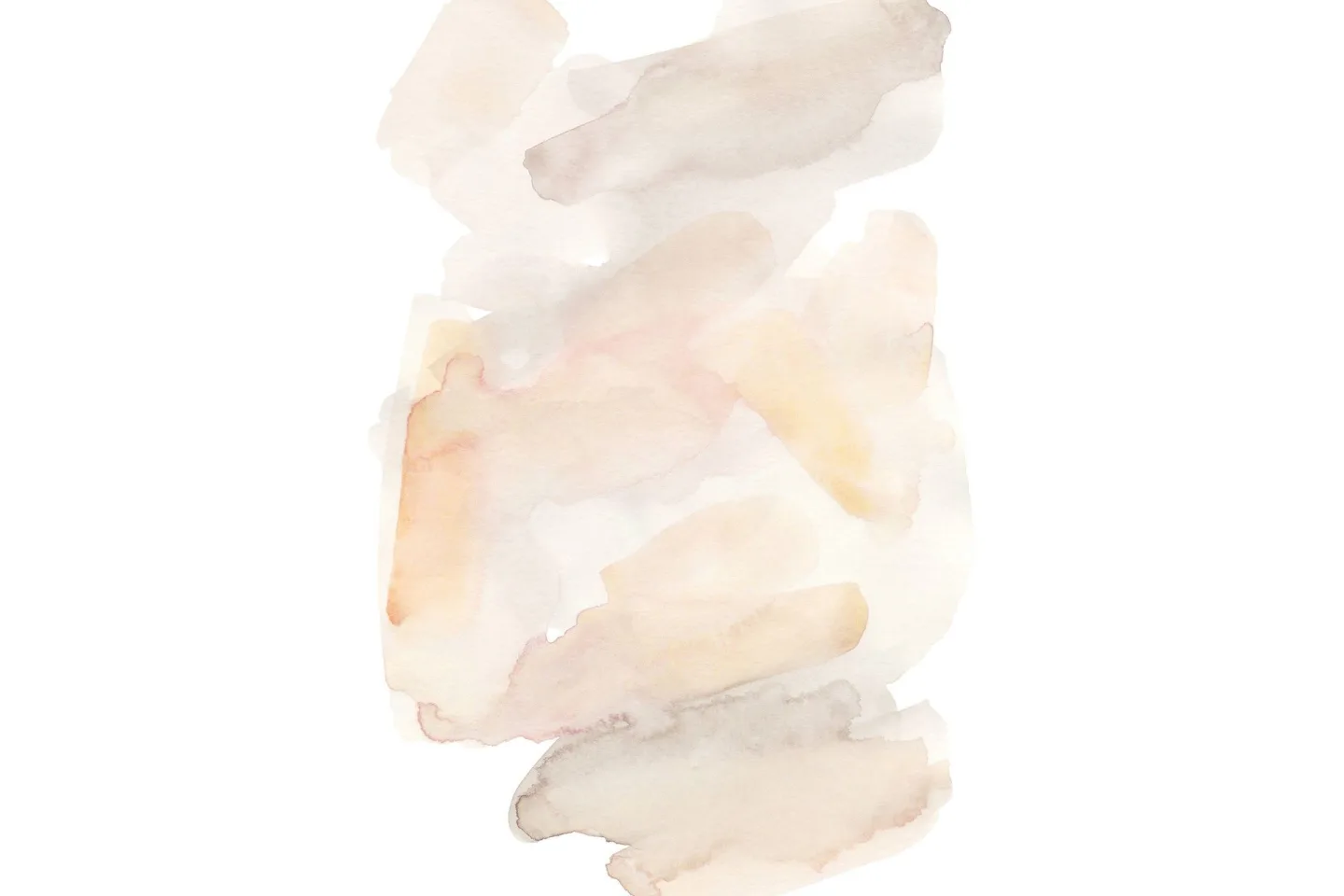 Poster Water colour 70x100 cm - Beige