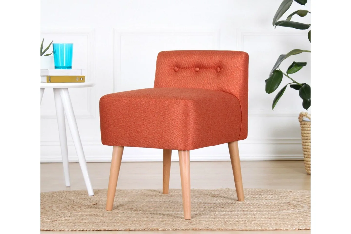 Anaro Sittpuff 43 cm Rektangulär - Orange